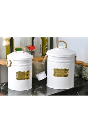 White Color Scaled 2-Piece Galvanized Dishwasher Detergent Box - Yıldıray Metal