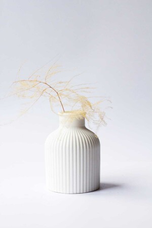 White Color Scandinavian Decorative Concrete Figurine 10 Cm - Homeartplus