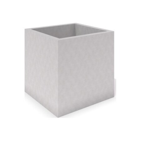 White concrete pot Inter-Play Deco 06 - Inter-Play