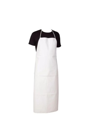 White Dish Oilcloth Apron PVC MŞMBA1002 - ADALILAR İŞ ELBİSELERİ
