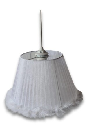 White Feathered Children's Room Bedroom Chandelier 99999990101 - TEKAY AYDINLATMA