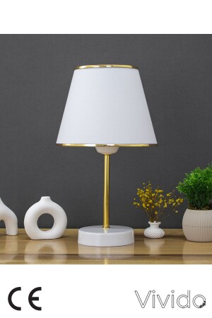 White Gold Sapphire Modern Lampshade - Vivido Abajur