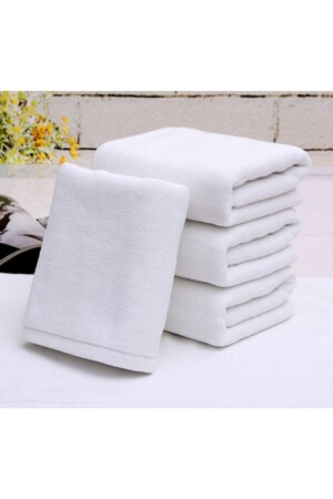 White Hand Towel Hotel Towel Thick Towel 4 Pack 100% Cotton 275 grams 50x90 Cm For Home And Hotel. WhiteHand - Gön Ev Tekstili