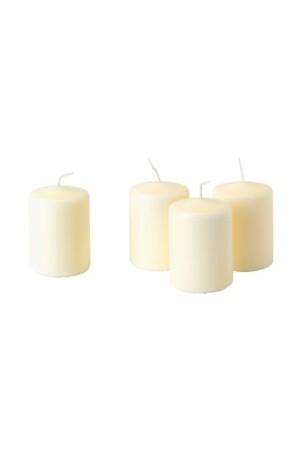 White Hemsjö Block Candle 4-pack BRBN-IKEA-HEMSJO - IKEA