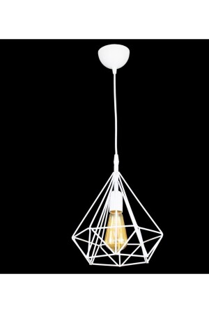 White Large Prism Pendant Lamp Chandelier LMBDR3575BYKPRIZMA - Lambadar