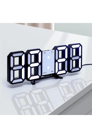 White Led Black Case Digital Decorative Table Or Wall Clock 1999black - valkyrie