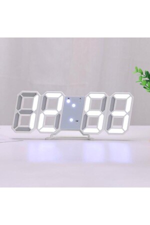 White Led Digital Decorative Table Or Wall Clock 1999white - valkyrie