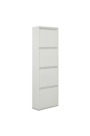 White Metal Shoe Rack Alv-10004 alv-10004 WHITE - Alveon