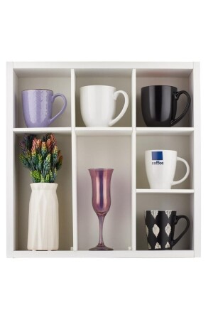 White Mug Rack Cup Rack Quality Stylish Design VDA-149-08 - Vip Home