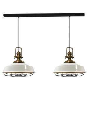 White Noble Double Wire Antique Headboard Chandelier Pendant Lamp Living Room Kitchen Patisserie Cafe BMM7152XXTE - Bamyum