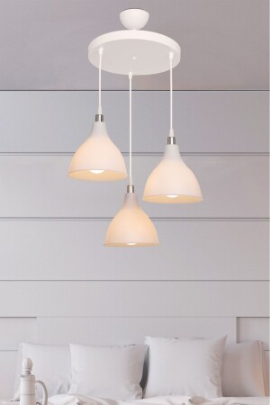 White Pendant Lamp Chandelier Bedroom Living Room Kitchen Corridor Lamp chandelier3 - AG LightDesign
