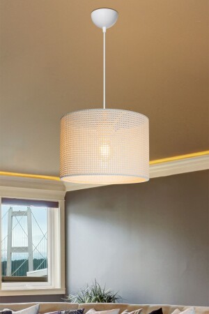 White Pendant Lamp Chandelier Cylinder Modern Stylish Lamp - Eflightdesign