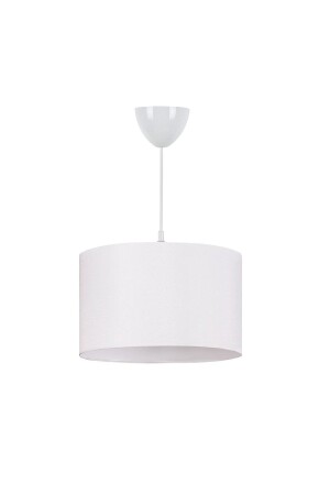White Pendant Lamp Fabric Chandelier Diameter 30 Cm Single Lamp 6143 - Modamonline