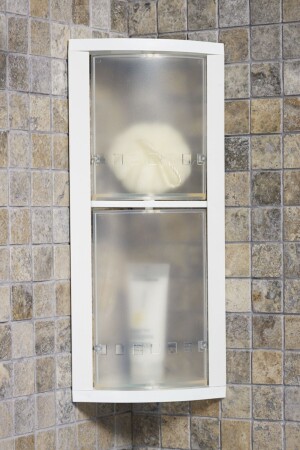 White Revolving Shelf Corner Set M-S03-16 - Prima Nova