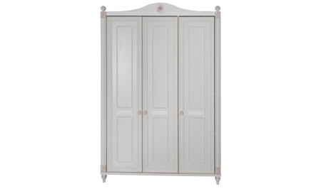 White Romantic 3 Door Wardrobe - Cadde Yıldız
