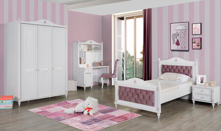 White Romantic Teen Room - Cadde Yıldız