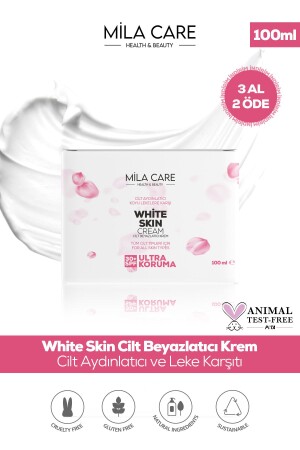 White Skin Skin Whitening Blemish Cream 30+ Spf 100ml MCWSC1 - MİLA CARE