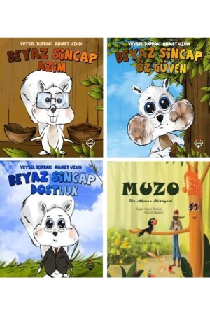 White Squirrel Series - (30 Million Words) Self-Confidence - Perseverance - Friendship - Muzo Story Book Gift 0786057260024-1 - Buzdağı