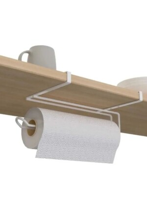 White Stainless Metal paper Towel Holder Kitchen Paper Towel Rack Towel Rack Freestanding - Metalay
