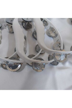 White Tambourine 10 Pieces - Aker Hediyelik