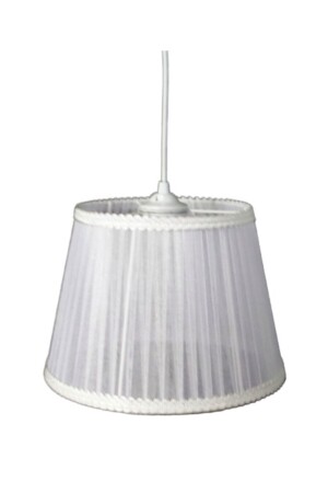 White Tulle Fabric Bedroom Chandelier 021220333000 - TEKAY AYDINLATMA