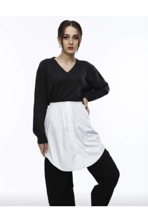 White Underwear Skirt Shirt Skirt 33257 - mirach