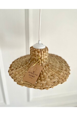 Wicker Bamboo Rattan Chandelier 30cm Scandinavian Bohemian Rustic Chandelier Pendant Lamp-Living Room Bedroom (Lamp Included) - Afralyahome
