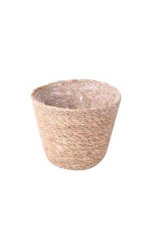 Wicker Basket Flower Pot and Multi-Purpose Organizer 15 Cm Brown - CL-13014 C1-1-121 - Digithome