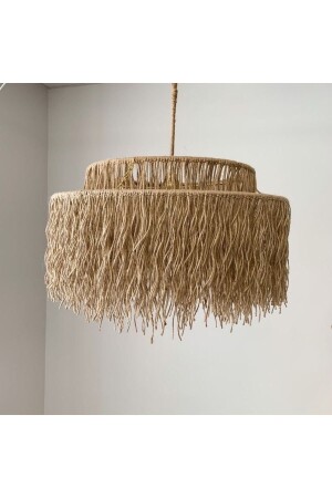 Wicker Chandelier with Long Fringes 9237636382 - aedmakrome