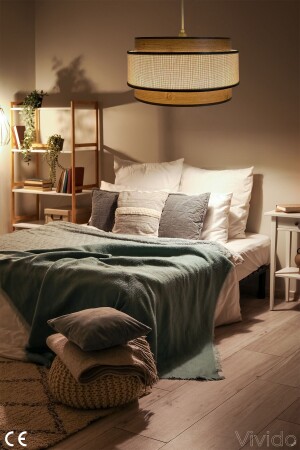 Wicker Kumbeji Dopia Selva Chandelier - Vivido Abajur