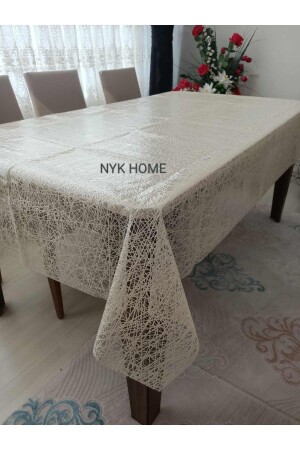 Wicker Pattern Luxury PVC Removable Tablecloth All Colors and Sizes - Nyk Home