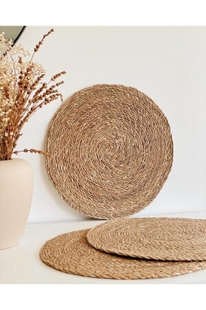 Wicker Placemat 6 Pack 1. Quality Bamboo Tableware Dining Table Organizer Stylish Decor - Fiza Moda