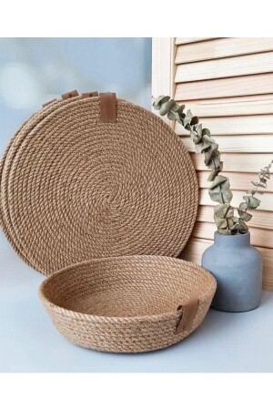 Wicker Plate and Basket Set - Sila