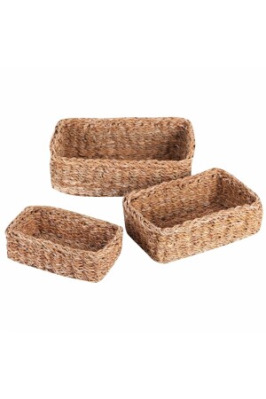 Wicker Rectangular 3 Size Organizer Basket - Casalinda