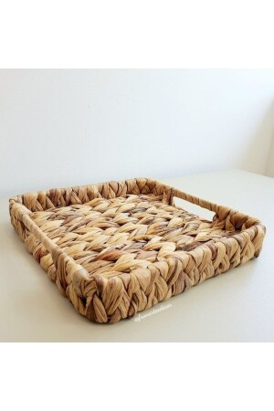 Wicker Square Decorative Tray S 27 X 27 Cm Natural ELZ049 - ELZEY HOME