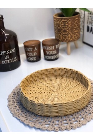 Wicker Tray, Presentation Tray, Washable Decorative Tray, Coffee Tray T25576 - AFRALYAHOME