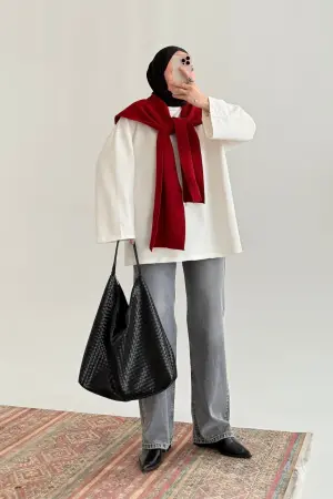 Wide Leg Palazzo Jean Gri - Nuuwears
