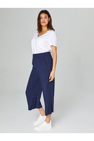 Wide Leg Viscose Capri 00080 - Faik Sönmez