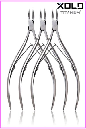 Wide Mouth Silver Pedicure Nipper Cobalt Meat Nail Cutter Thick Steel XLP502 - Xolo