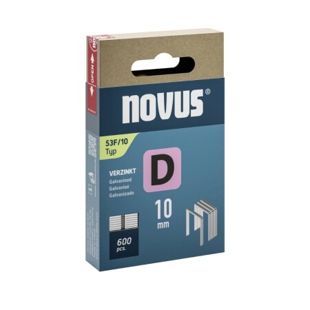 Wide staples NOVUS D 53F/10, 600pcs. - Novus