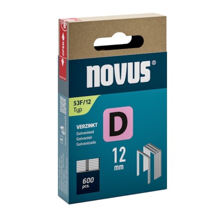Wide staples NOVUS D 53F/12 - Novus