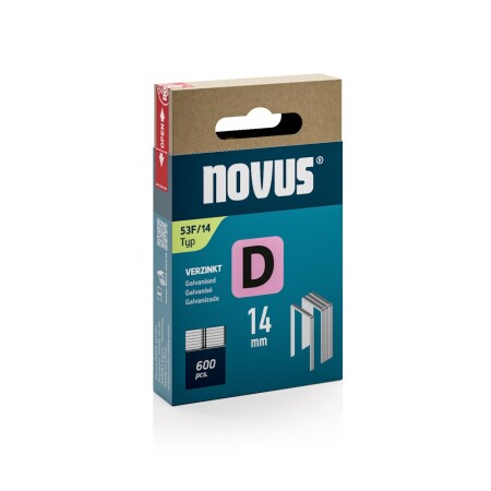 Wide staples NOVUS D 53F/14, 600pcs. - Novus