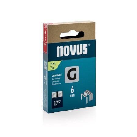 Wide staples NOVUS G 11/6, 1200pcs. - Novus