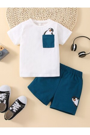 Wien Baby Penguenli Yazlık Takım - Soody Kids