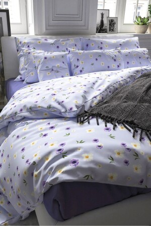 Wild Flowers Double Duvet Cover Set NevÇift1012 - Rivaİstanbul