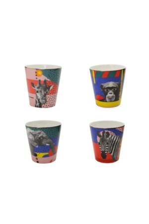 Wild Life 4 Piece Glass Set 320 cc 341SET196 - Porland