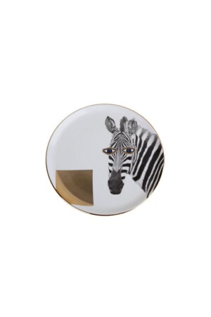 Wild Life Zebra Flat Plate 20 Cm 04ALM005134 - Porland