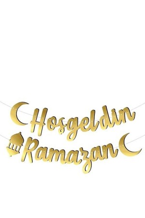 Willkommen Ramadan-Kalligrafie-Schriftzug in Gold und frohe Feiertage in Gold-Kalligraphie-Schriftzug - 4