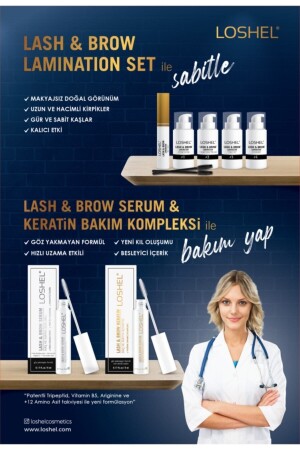 Wimpern- und Augenbrauen-Laminierungsset - Loshel