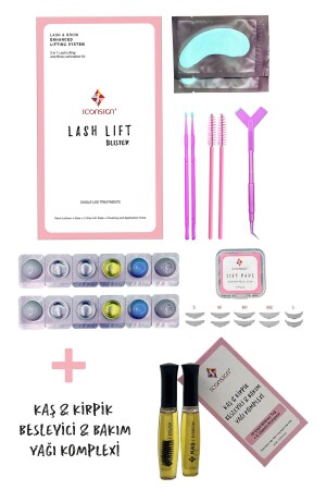 Wimpernlifting – Wimperndauerwelle – Lash Lift Eco-Paket und Augenbrauen-Wimpern-Pflegeöl-Komplex - Iconsign Lash Lift